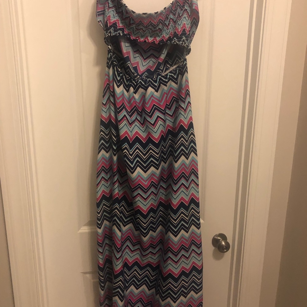 Strapless chevron maxi dress - Picture 5 of 6